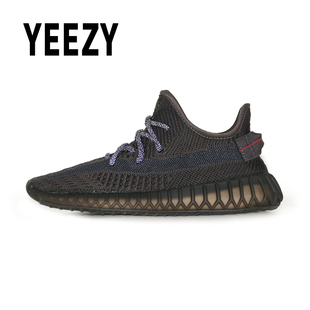 真爆椰子鞋 350V2黑天使男女休闲跑鞋 新款 运动鞋 正版 YEEZY官方正品