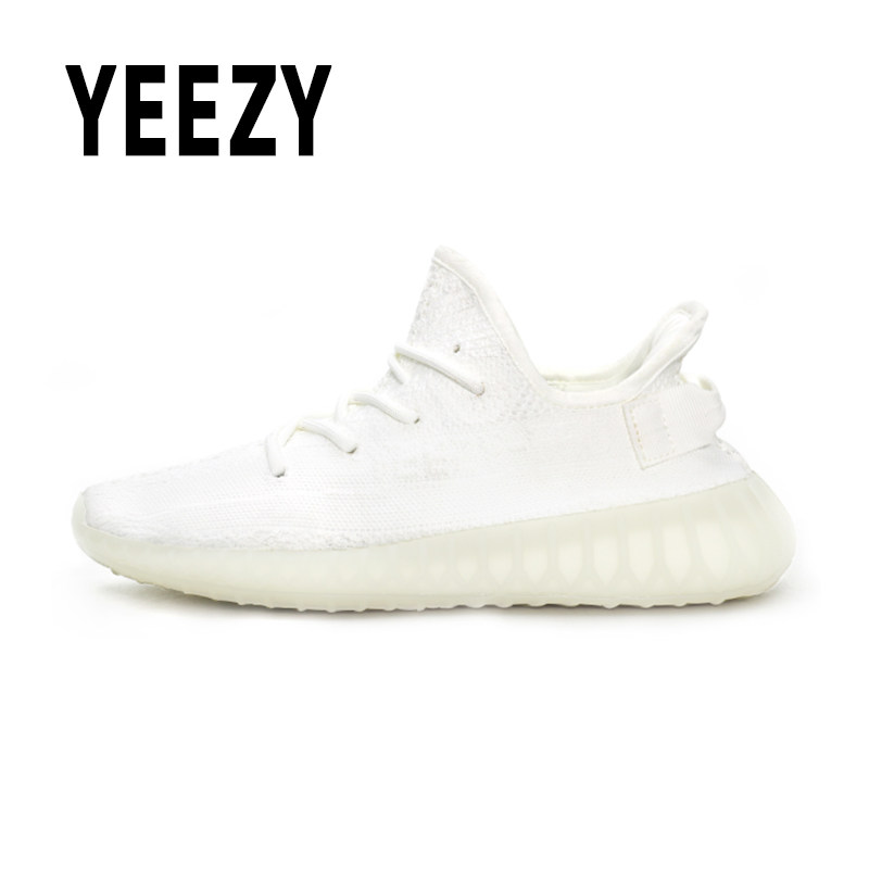 yeezy官方正品正版真爆椰子鞋550纯白冰淇淋男女休闲鞋透气运动鞋