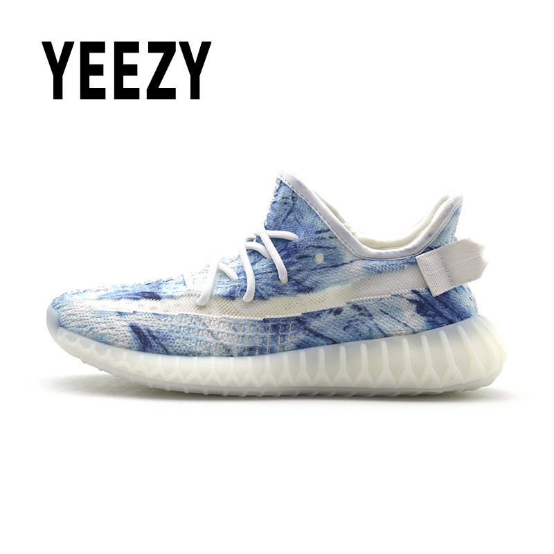 yeezy官方正品350v2真爆椰子鞋羽染月季情侣休闲鞋男女跑鞋运动鞋