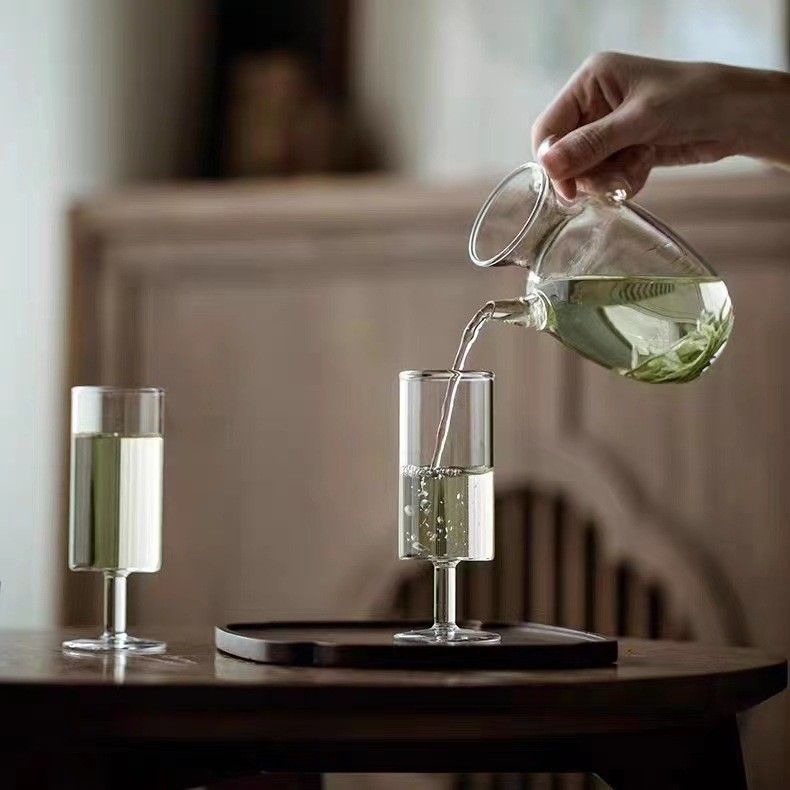 透明仿宋玻璃手执壶绿茶泡茶壶耐热玻璃小青柑煮泡茶壶冷萃 壶夏