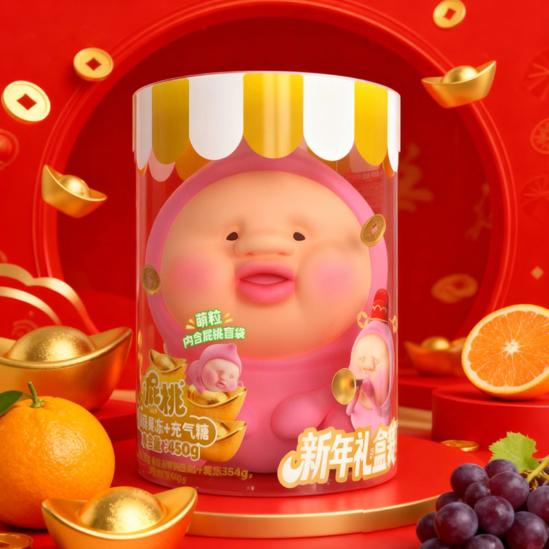 zuo一下屁桃联名果汁软糖礼盒