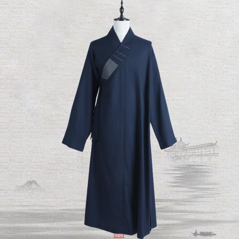 新僧服春秋冬季大褂胜毛棉师傅长褂僧衣长褂出家人和尚服四季款长