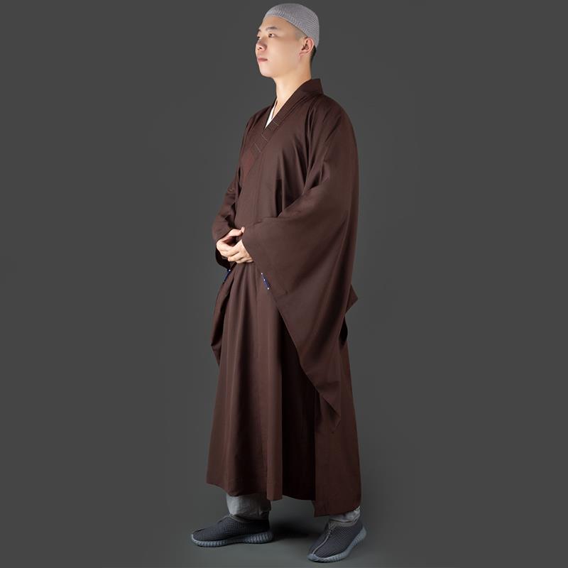 新僧服海青春秋薄款四季居士服男僧人服装女袈裟大褂长衫法会海清