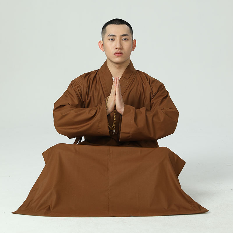 新夏秋季TR全棉大长褂衫和尚透气男女高档僧人服装灰藏青土黄咖啡,男装,其他民族服装,淘宝优惠券,粉丝福利购,淘宝优惠卷