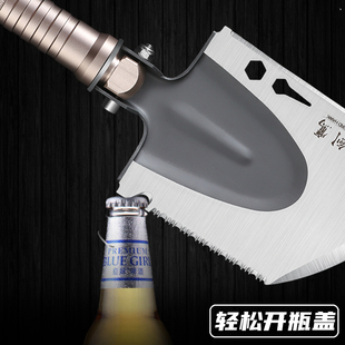 工兵铲户外露营便携折叠多功能车载兵工铲锰钢德国军工铁锹钓鱼铲