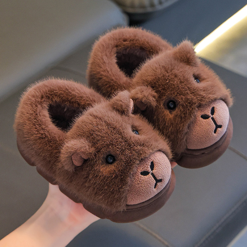 棉拖鞋中大童冬季防滑保暖