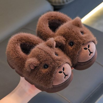 棉拖鞋中大童冬季防滑保暖