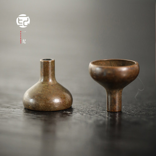 倒流香底座手工复古黄铜