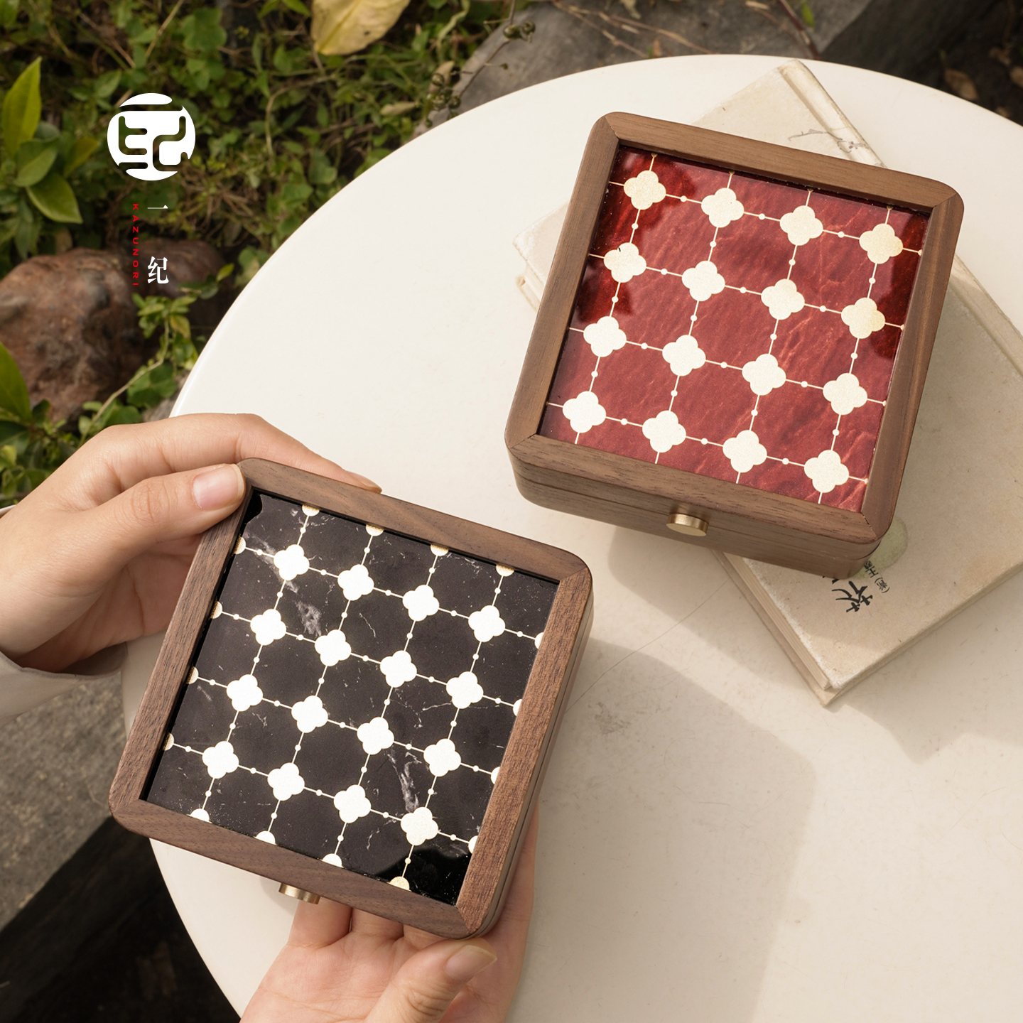 首饰盒小型便携精致小盒子