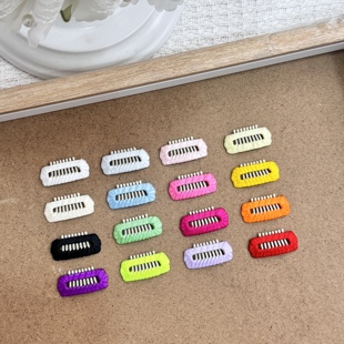 宠物发夹碎发bb夹纯色素夹子马尔济斯比熊西施发夹狗狗碎发不伤发