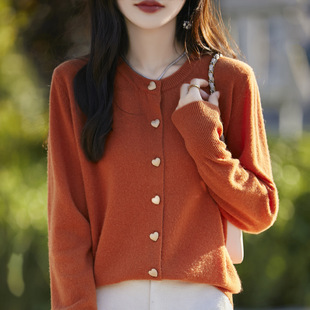 2025春秋新款针织开衫女大码长袖毛衣女士女装宽松外套高级感上衣