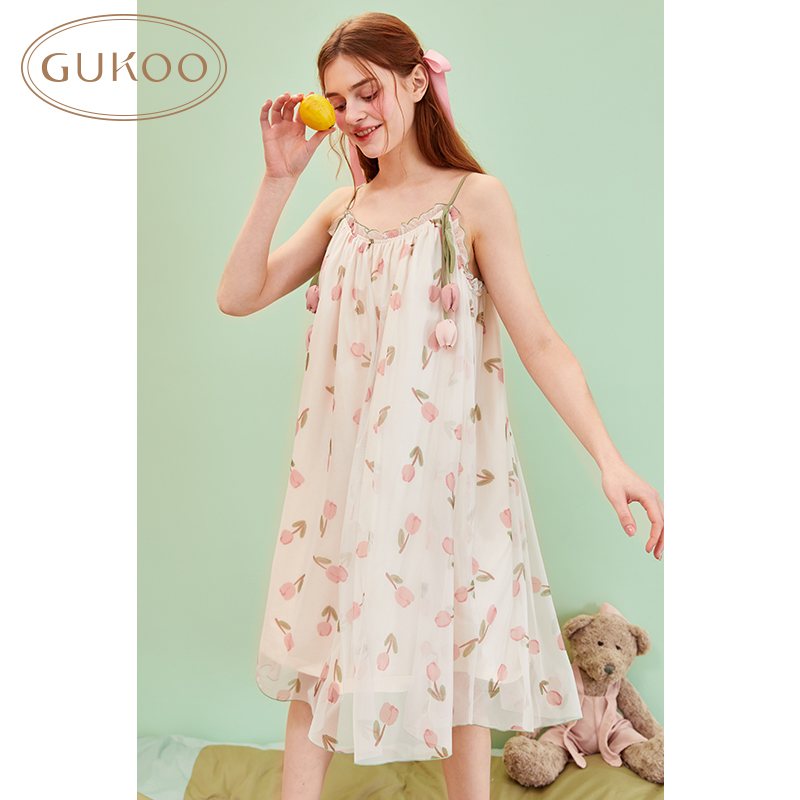 GUKOO/果壳可外穿家居服睡裙
