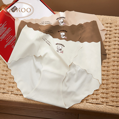 Gukoo/果壳内裤女四季mikko系列无痕亲肤女士三条内裤组合装