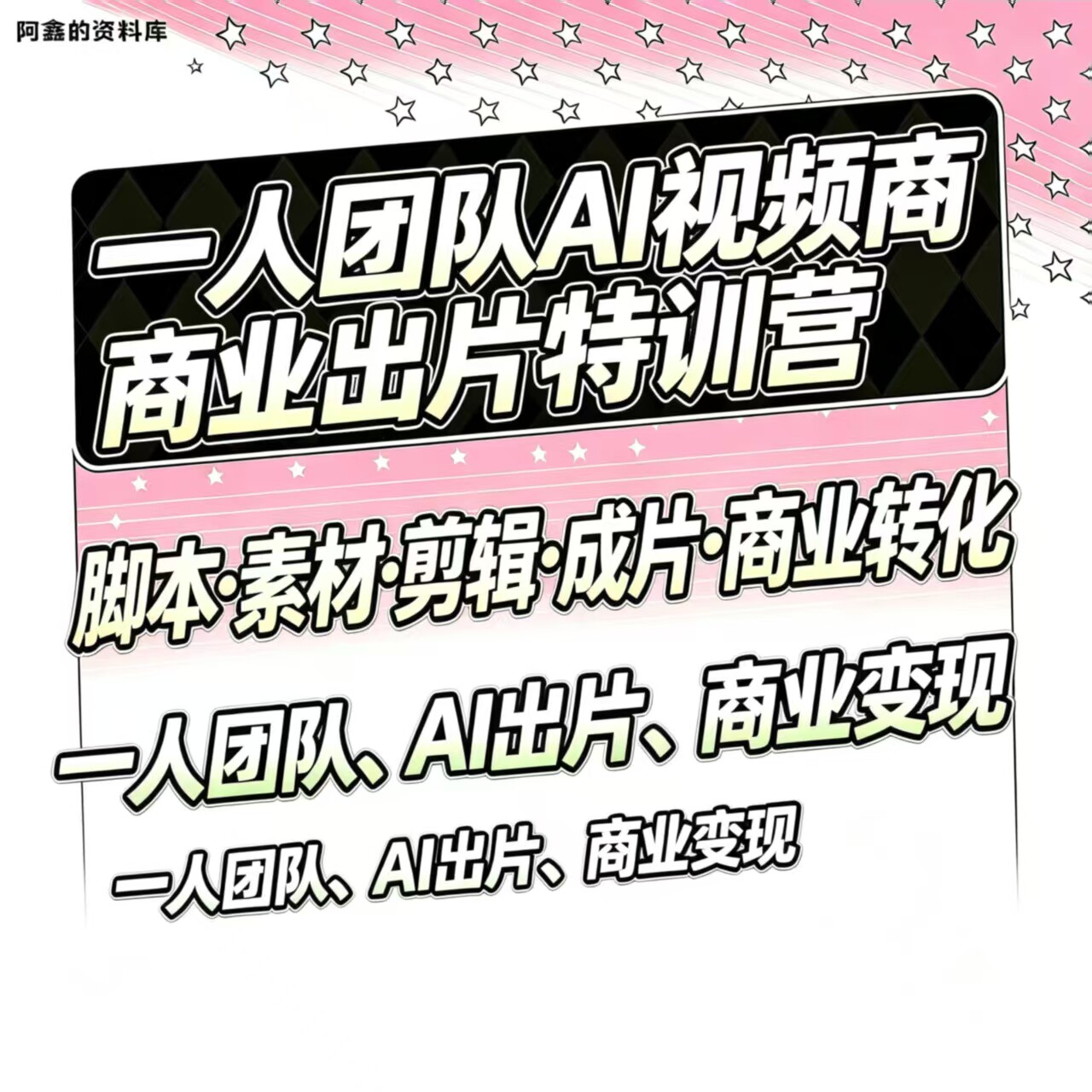 A1电影制作教程课程视频生成提示词剧本短片广告预告片宣传片变现