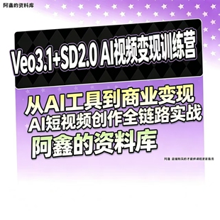 veo3.1+sd2.0Ai视频变现训练营,从A1工具到商业变现