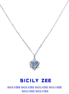 魔法爱心月光石锁骨链