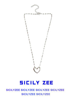 炫桃心项链女ins潮日简约百搭吊