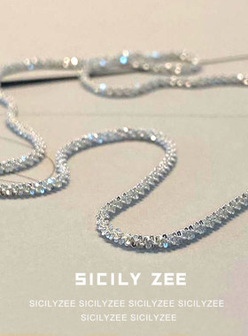 sicilyzee波光粼粼女ins蹦迪项链