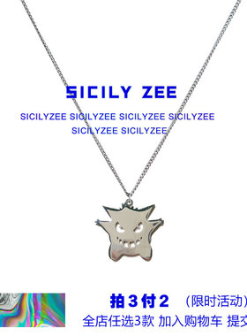 SIZEE钛钢不掉色小恶魔卫衣项链