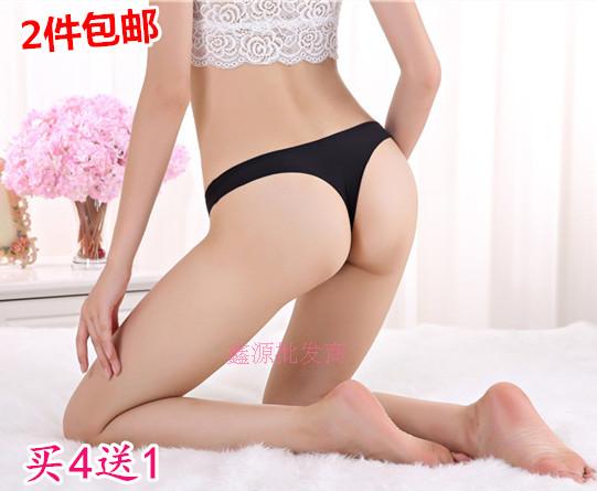 丁字裤女内裤外穿c型个性细带无痕低腰冰丝速干性感t裤瑜伽运动