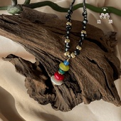 边顶&Soft Spot联名纯手工串珠玛尼堆「开运」项链宋佳同款 藏文化