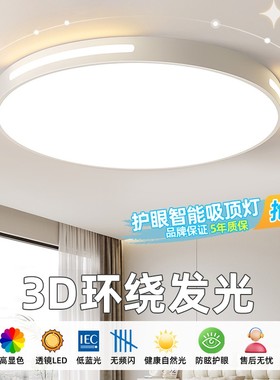 led吸顶灯房间卧室灯主客厅灯大厅现代简约大气2025新款中山灯具