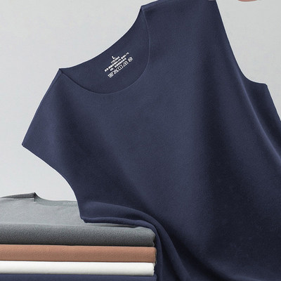 Home Daily~双面德绒保暖内衣男士背心内穿秋衣发热无袖打底马甲