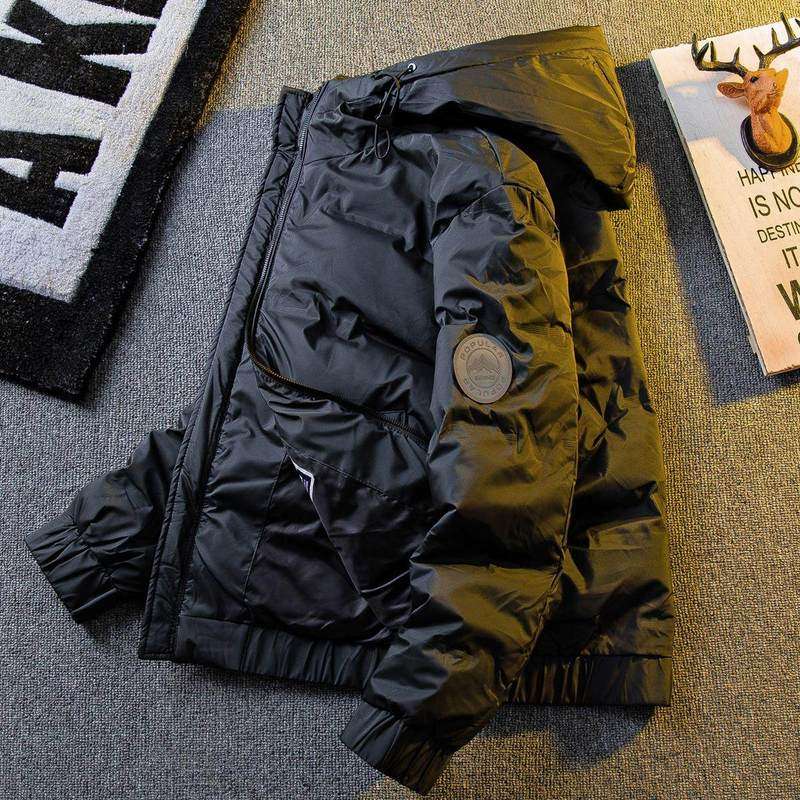 高端正品丨潮流字母压花轻薄男士羽绒服冬季加厚痞帅保暖夹克外套