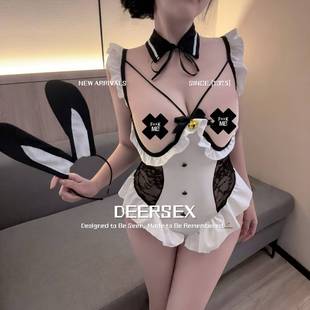 灌云情服饰内衣厂性感高级感灌云兔女郎连体衣套装制服胸纯女趣味