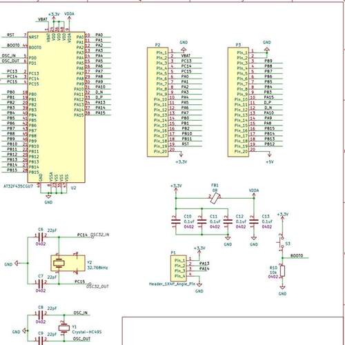 AT32F435CGU7核心板新品替换STM32雅特力F103最小系统C8T6开发板