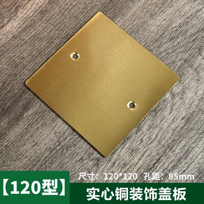 地插装饰盖板保护罩遮丑挡盲板补洞120型不锈钢底盒空白面板通用