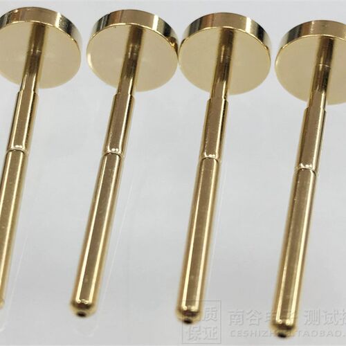 镀金探针 P156/PA156-G 6.0 8.0 10mm大平头 PCB测试针 2.36/34mm
