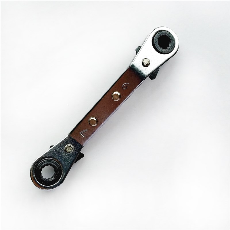 双头双向快速棘轮扳手25度弯单把套装手动工具.