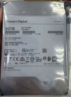 议价维修性价比超高24年产西数20T企业级硬盘，型号WUH72202