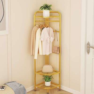 转角衣帽架卧室墙角挂包挂衣架置物架拐角门口玄关简易衣物收纳架