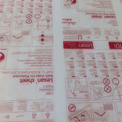 实心板 lexan9030 -Exell-D 聚碳酸酯板机器防护装置折弯加工