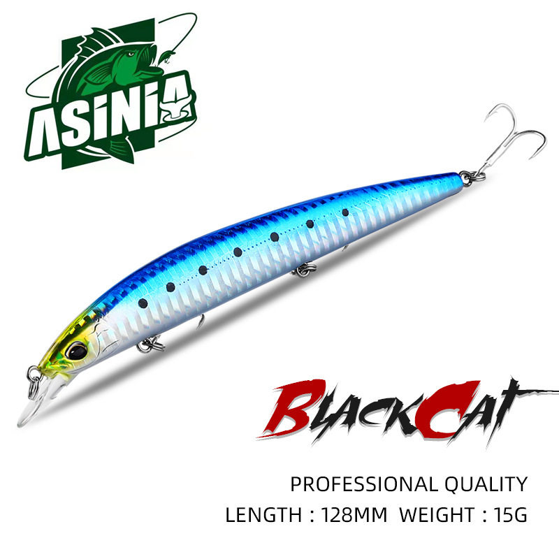 ASINIA路亚流星焰火10cm8.5g超远投米诺饵翘嘴鱼鲤鱼包邮 AS-路亚