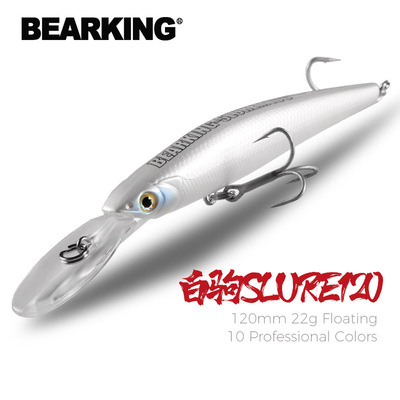 熊王BEARKING路亚长舌版深潜水远投鲈鱼翘嘴海水船钓米诺假饵路亚