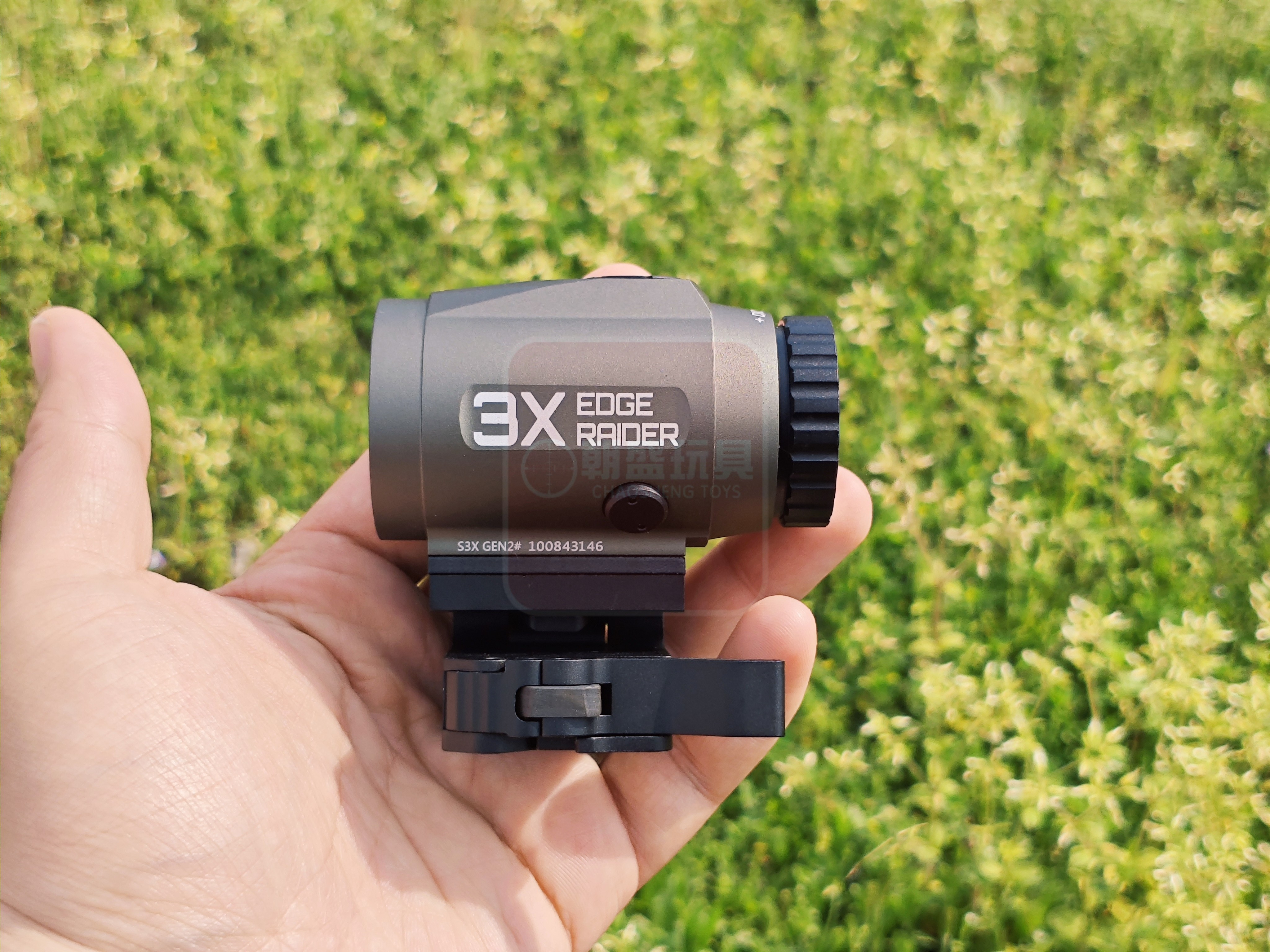 超薄三倍镜Edge Raider二代增倍镜S3XGEN2无功能摆件 弹弓备件
