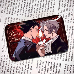 逆转裁判成步堂龙一御剑怜侍吧唧马口铁徽章自制 包邮 全店满20