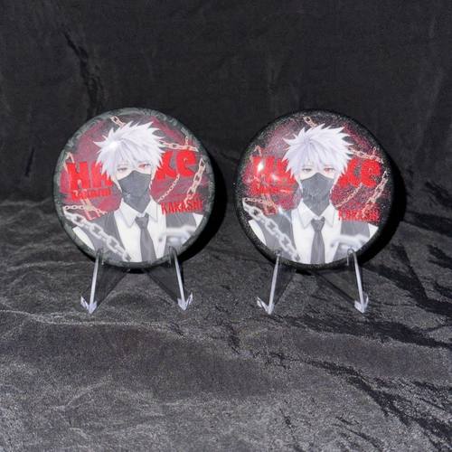 【全店满20包邮】火影忍者周边自制卡卡西西装吧唧二次元周边徽章