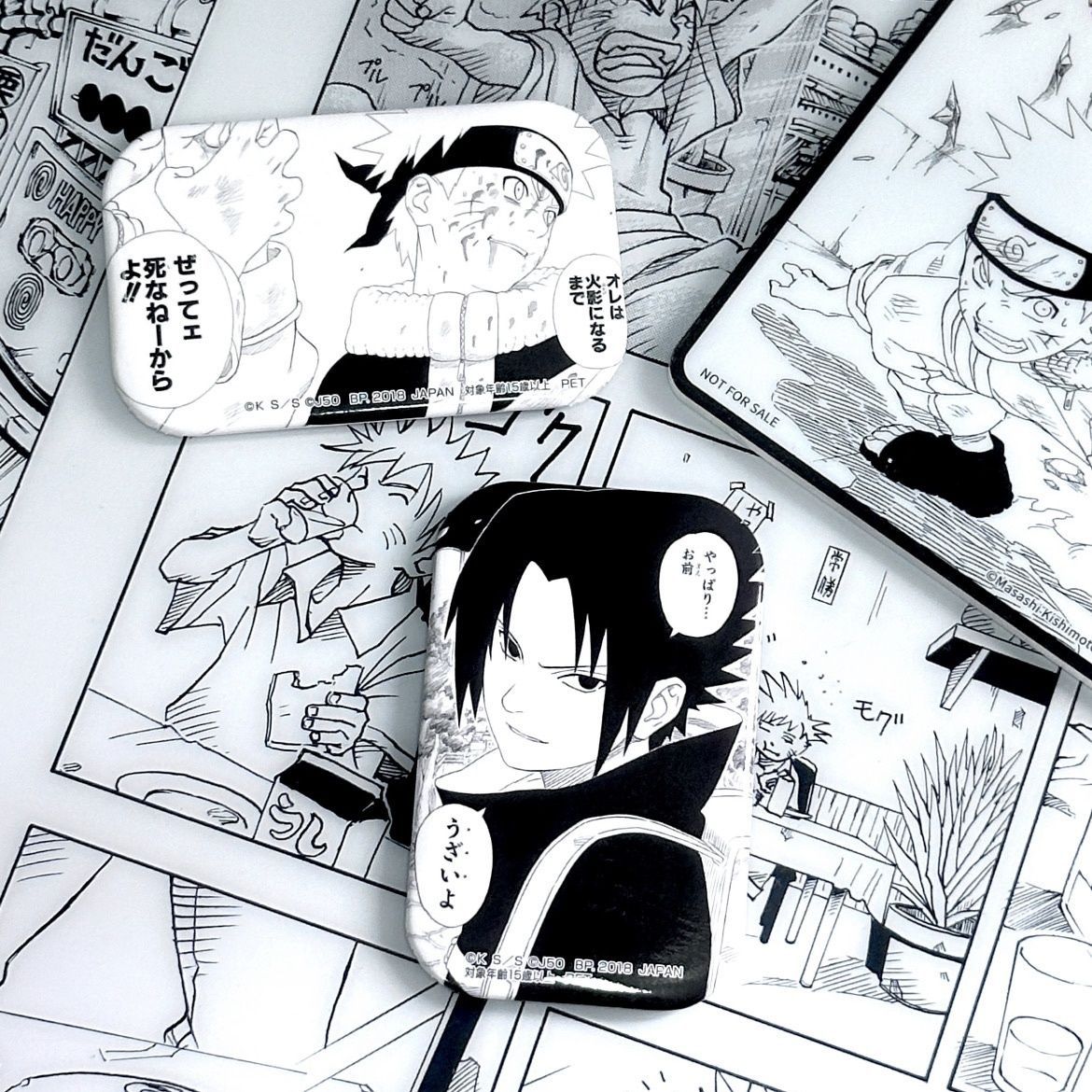 【全店满20包邮】火影忍者动漫周边鸣人佐助原画方吧唧徽章自制