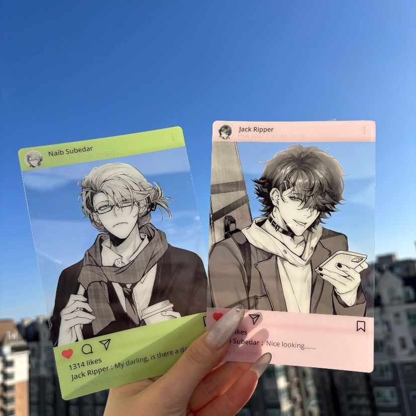 【全店满20包邮】第五人格新款同人周边杰克佣兵自制亚克力透卡