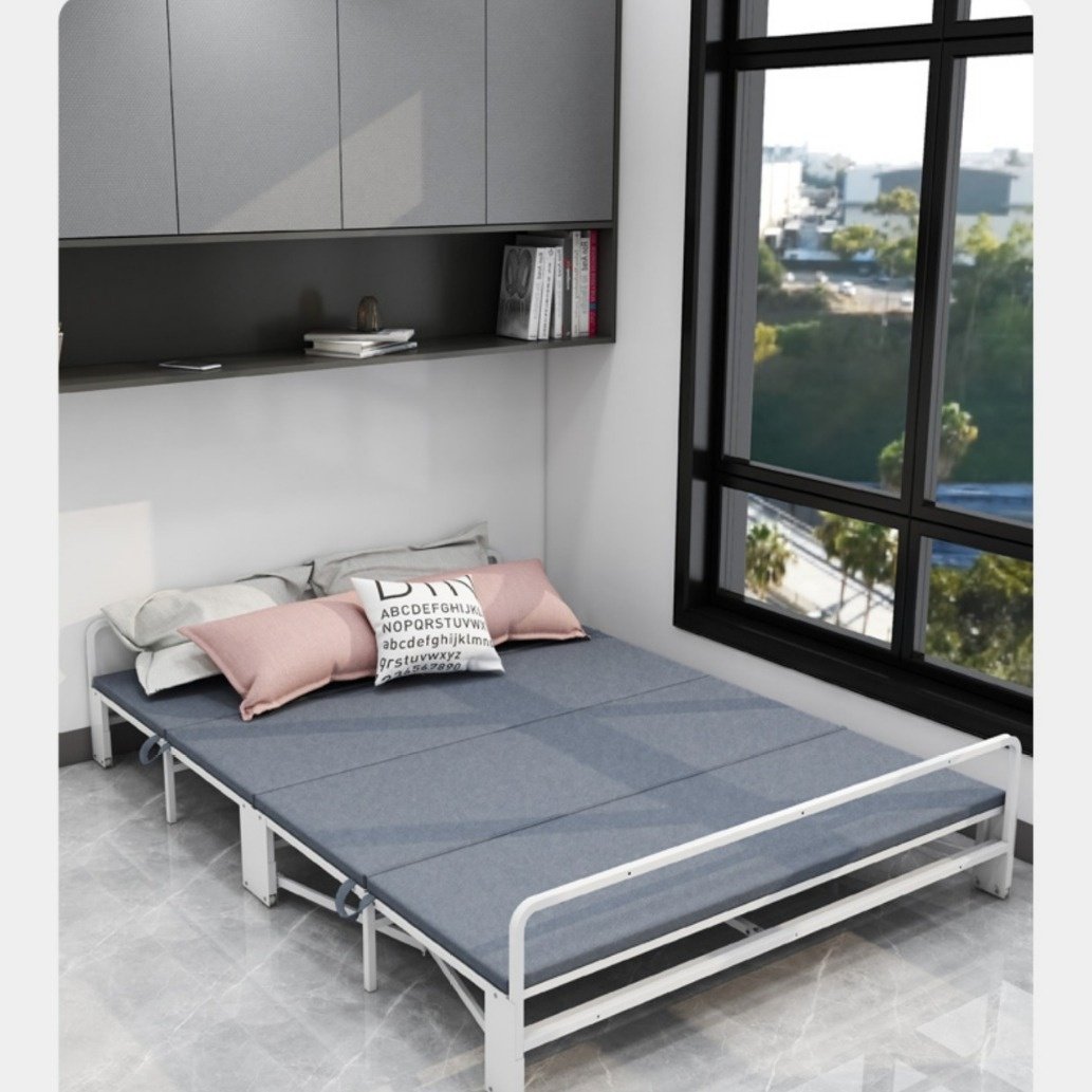 折叠隐形床家用款1米5入柜内隐藏式伸缩推拉客人临时床五金带轮子