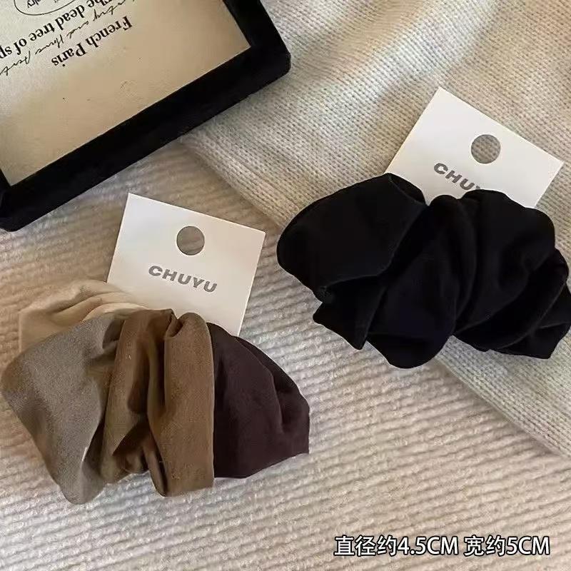 无接缝发圈简约宽边马尾头饰