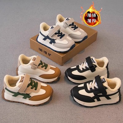 男童二棉运动鞋儿童阿甘鞋加绒