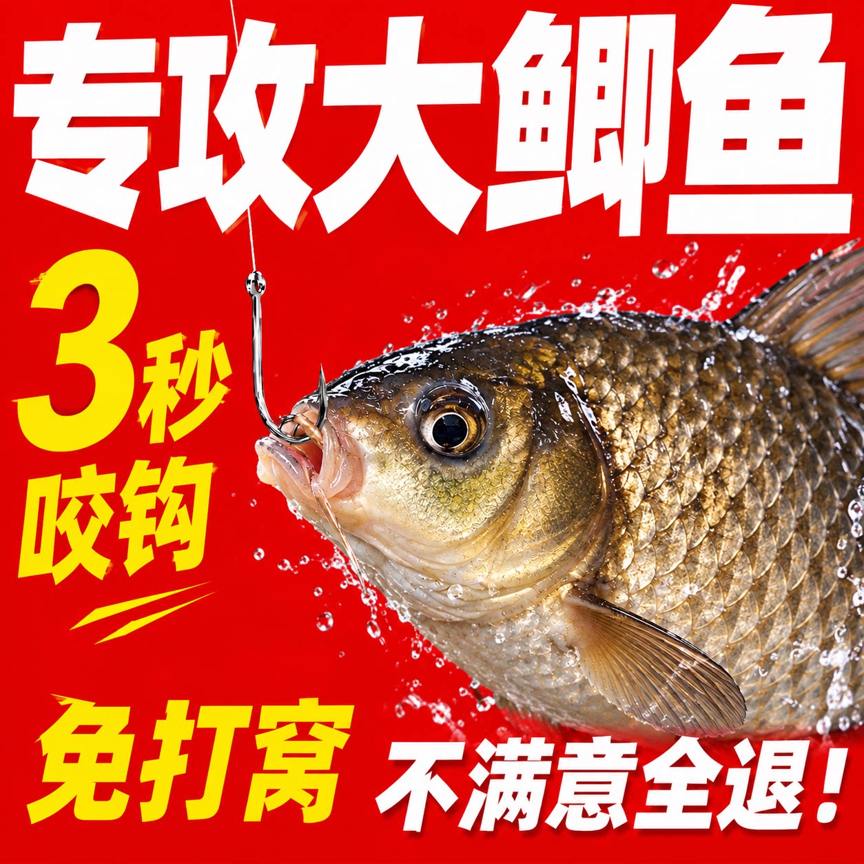 鲫鱼小药野钓黑坑专用秋冬季饵料窝料诱鱼第一名浓腥促开口诱食剂