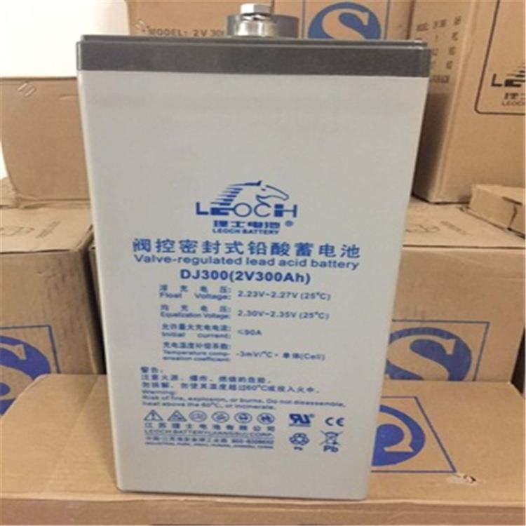 LEOCH理士蓄电池DJ300 2V300AH免维护直流屏船舶铁路 光伏发电