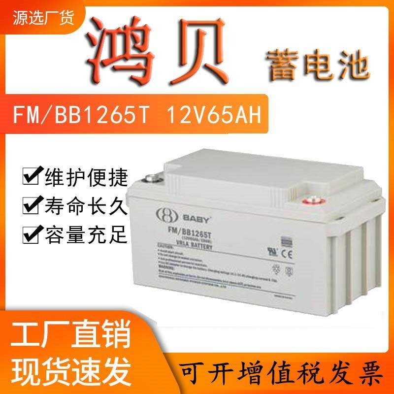 蓄电池12V65AH机房UPS通讯太阳能设备储电BATA电瓶FM/BB1265T
