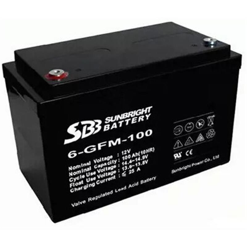 SBB /圣豹蓄电池6-GFM-100 12V100AH全新 三年质保